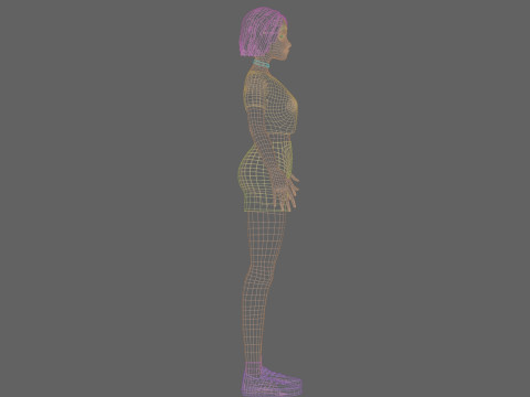 Standard cute Woman V30265 Modèle 3D