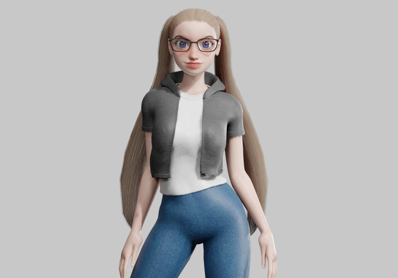 Standard Pretty woman V29159 Modelo 3D .c4d .max .obj .3ds .fbx .stl .blend