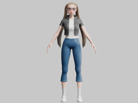 Standard Pretty woman V29159 3D Model