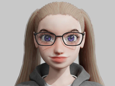 Standard Pretty woman V29159 3D Model