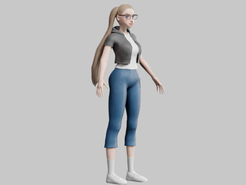 Standard Pretty woman V29159 3D Model