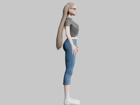 Standard Pretty woman V29159 3D Model