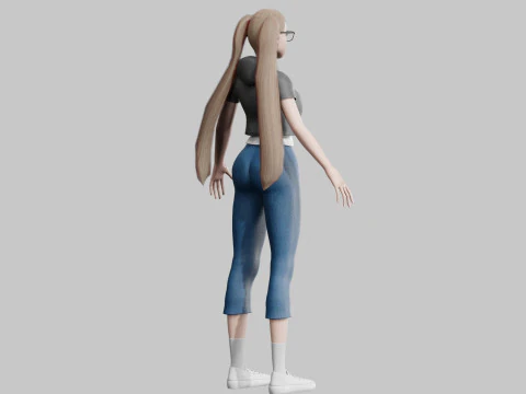 Standard Pretty woman V29159 3D Model