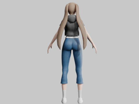 Standard Pretty woman V29159 3D Model