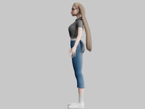 Standard Pretty woman V29159 3D Model