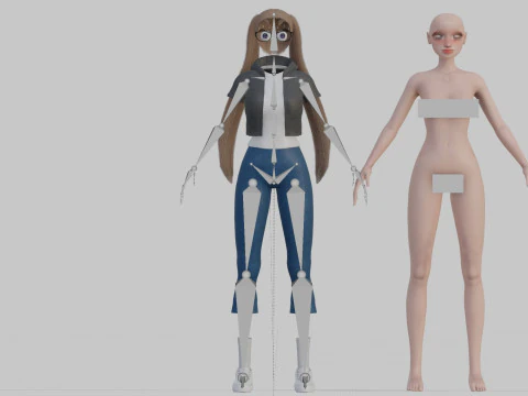 Standard Pretty woman V29159 3D Model