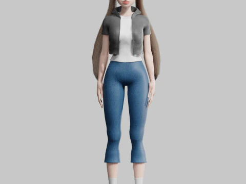 Standard Pretty woman V29159 3D Model