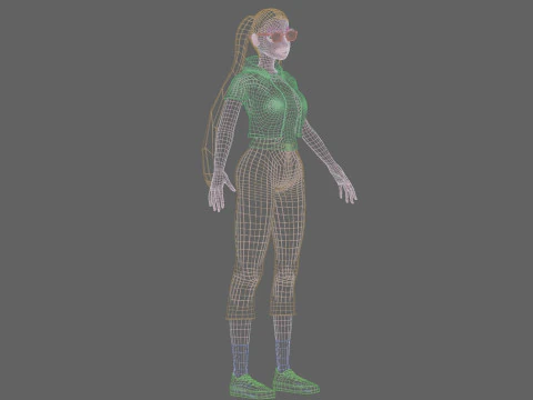 Standard Pretty woman V29159 3D Model