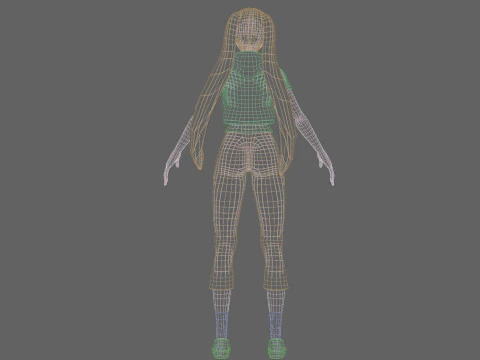 Standard Pretty woman V29159 3D Model