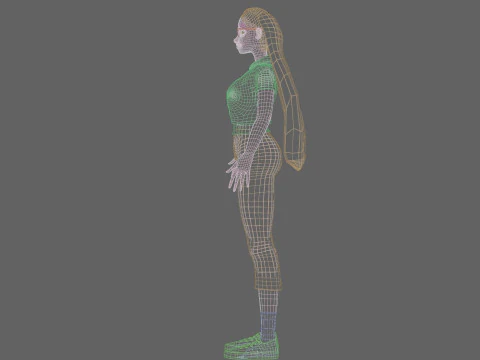 Standard Pretty woman V29159 3D Model