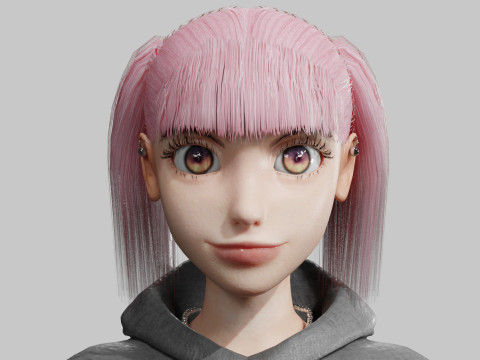Stylized Pretty Woman V29621 Modelo 3D