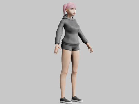 Stylized Pretty Woman V29621 Modelo 3D