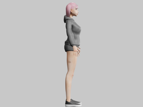 Stylized Pretty Woman V29621 Modelo 3D