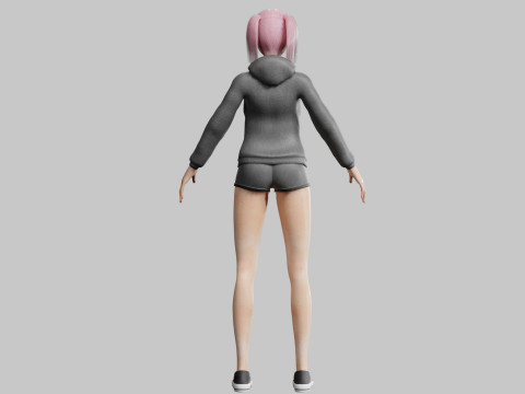 Stylized Pretty Woman V29621 Modelo 3D