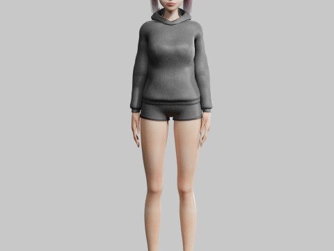 Stylized Pretty Woman V29621 Modelo 3D