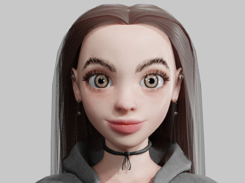 Sweet Basic Woman V24493 Model 3D