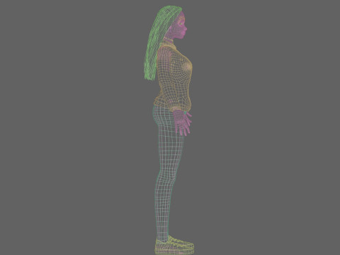 Sweet Basic Woman V24493 Model 3D
