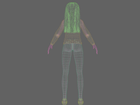 Sweet Basic Woman V24493 Model 3D