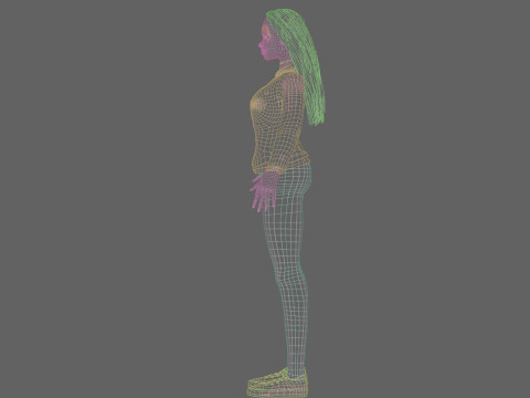 Sweet Basic Woman V24493 Model 3D
