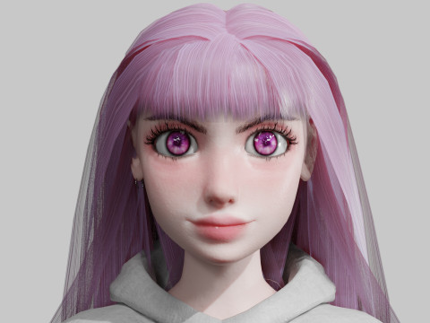 Sweet cute Woman V32583 Modelo 3D