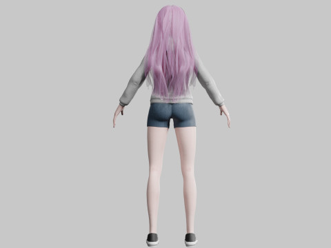 Sweet cute Woman V32583 Modelo 3D