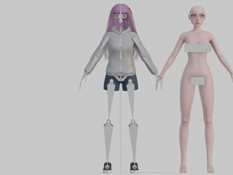 Sweet cute Woman V32583 Modelo 3D