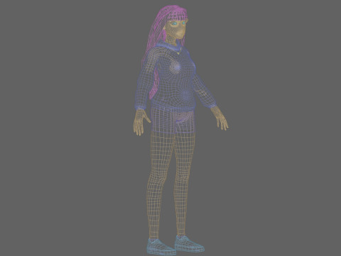 Sweet cute Woman V32583 Modelo 3D