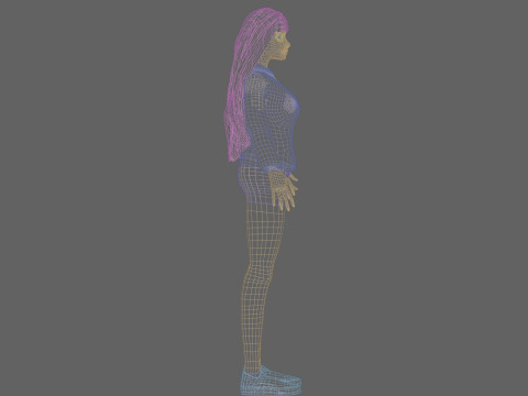 Sweet cute Woman V32583 Modelo 3D