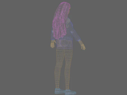 Sweet cute Woman V32583 3D Model