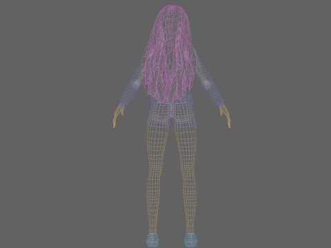Sweet cute Woman V32583 3D Model