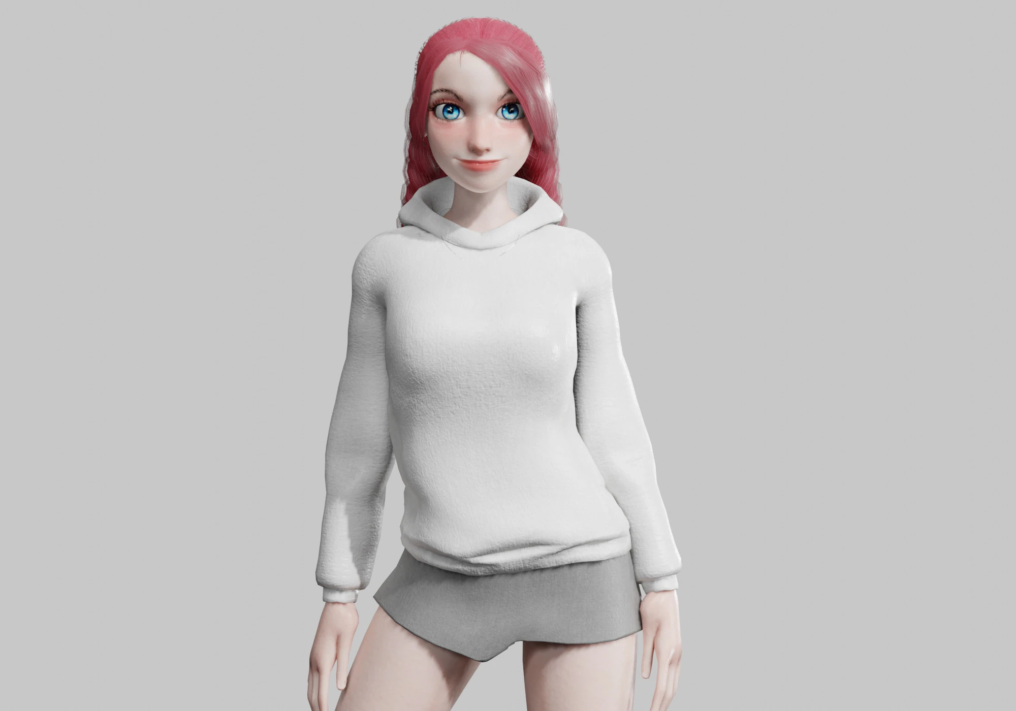 Sweet Pretty Woman V32903 3D Model .c4d .max .obj .3ds .fbx .stl .blend 