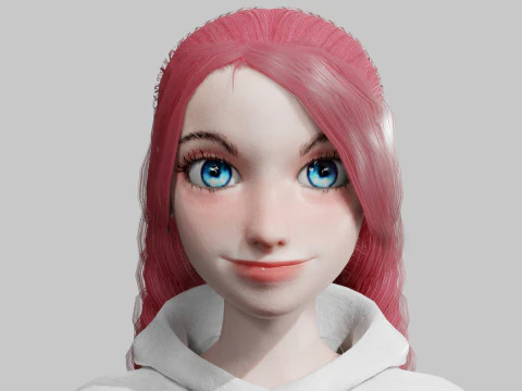 Sweet Pretty Woman V32903 3D Model