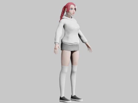Sweet Pretty Woman V32903 3D Model
