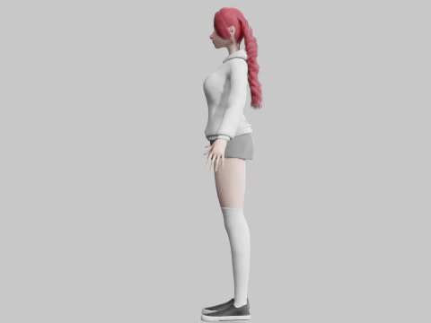 Sweet Pretty Woman V32903 3D Model