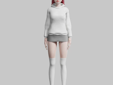 Sweet Pretty Woman V32903 3D Model