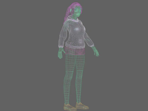 Sweet Pretty Woman V32903 3D Model