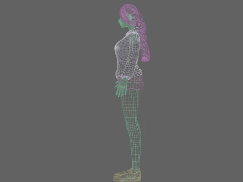 Sweet Pretty Woman V32903 3D Model