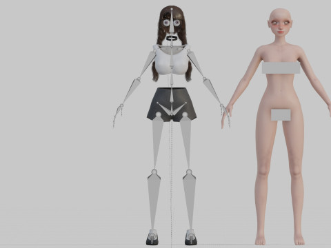 Teen Pretty Woman V32226 3D Model