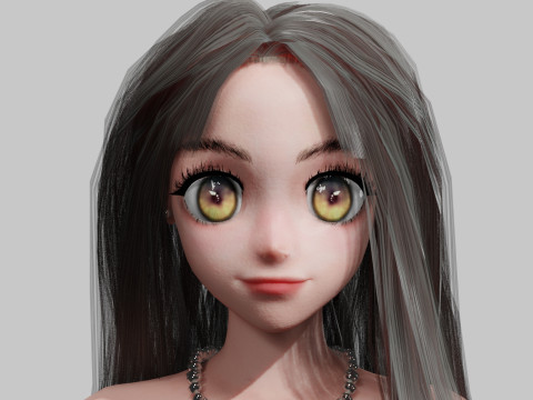 Anime classic Girl V35150 3Dモデル