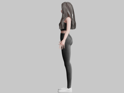 Anime classic Girl V35150 3Dモデル