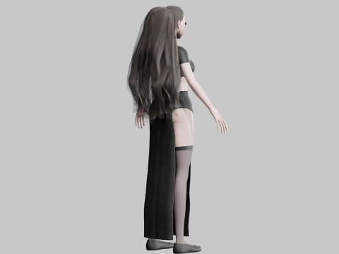 Anime cute Girl V31119 Modelo 3D