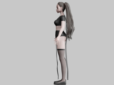 Anime cute Girl V31119 Modelo 3D