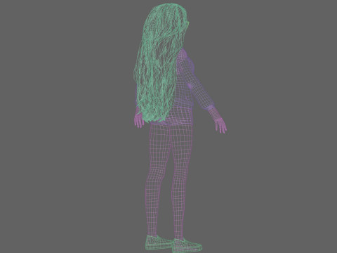 Anime stylized Girl V37335 3D Model