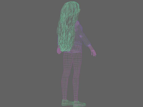 Anime stylized Girl V37335 3D Model