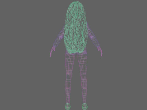 Anime stylized Girl V37335 3D Model