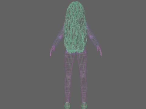 Anime stylized Girl V37335 3D Model