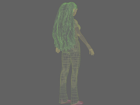 Anime Young Girl V30132 Modelo 3D