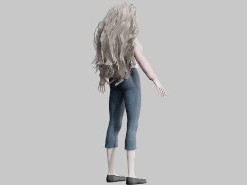 Basic Beautiful Girl V39260 Modello 3D