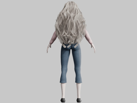 Basic Beautiful Girl V39260 Modello 3D