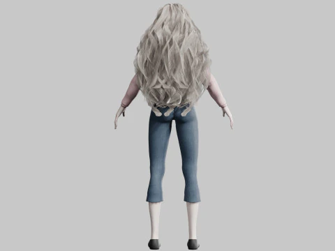 Basic Beautiful Girl V39260 3D Model
